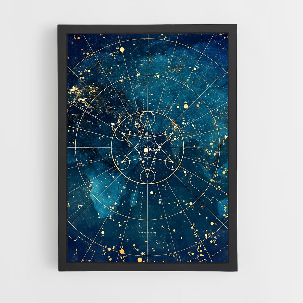 Poster Étoiles d'Hier – affiche Espace rétro (vue 2)